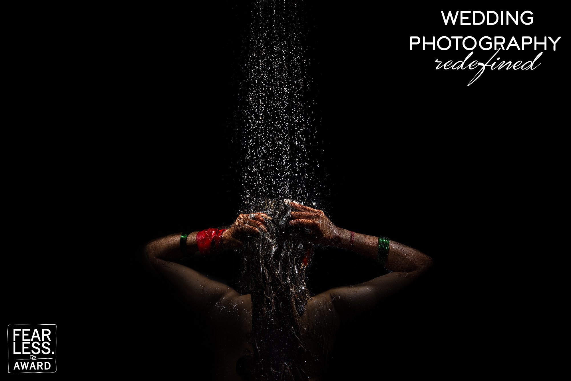 wedding photography redefined bride taking a shower