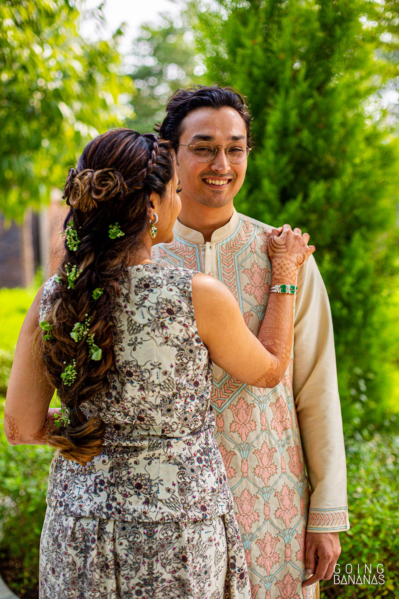 Bride and groom at Taj Aravali Udaipur