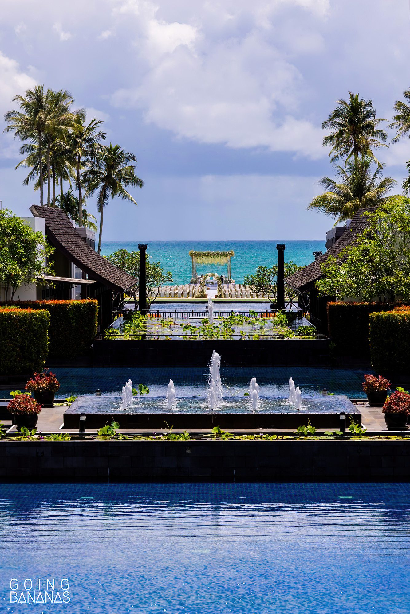 The mandap on the beach at JW Marriott Khao Lak Thailand